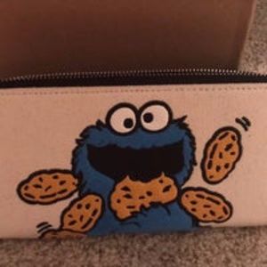 Cookie Monster Zip up Wallet